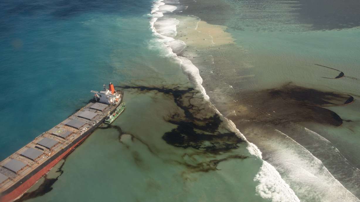 Mauritius races to contain oil spill, protect coastline