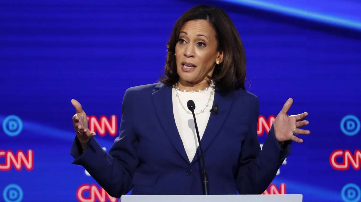 The Latest: Sarah Palin offers running mate advice to Harris
