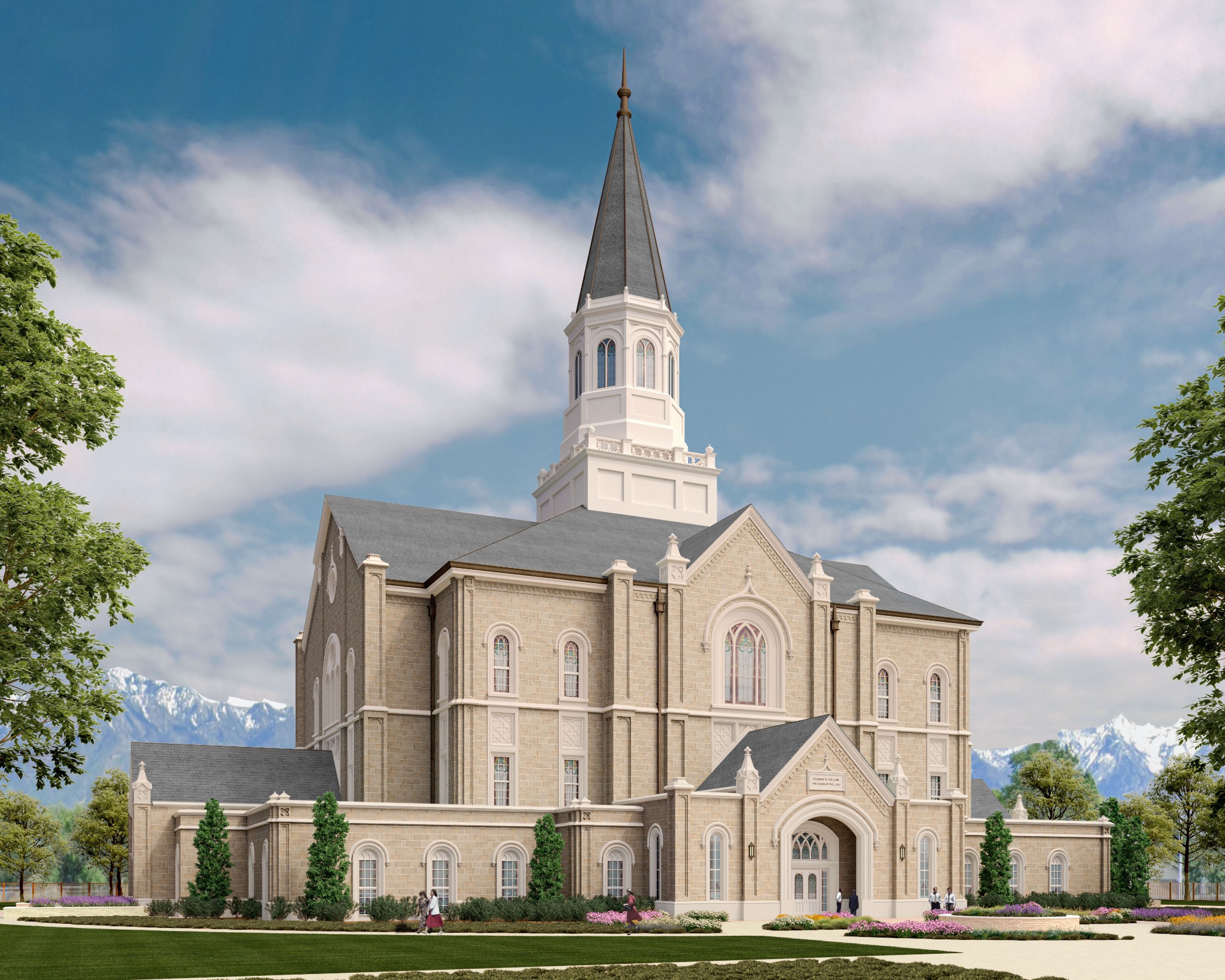 Rendering of the Taylorsville Utah Temple