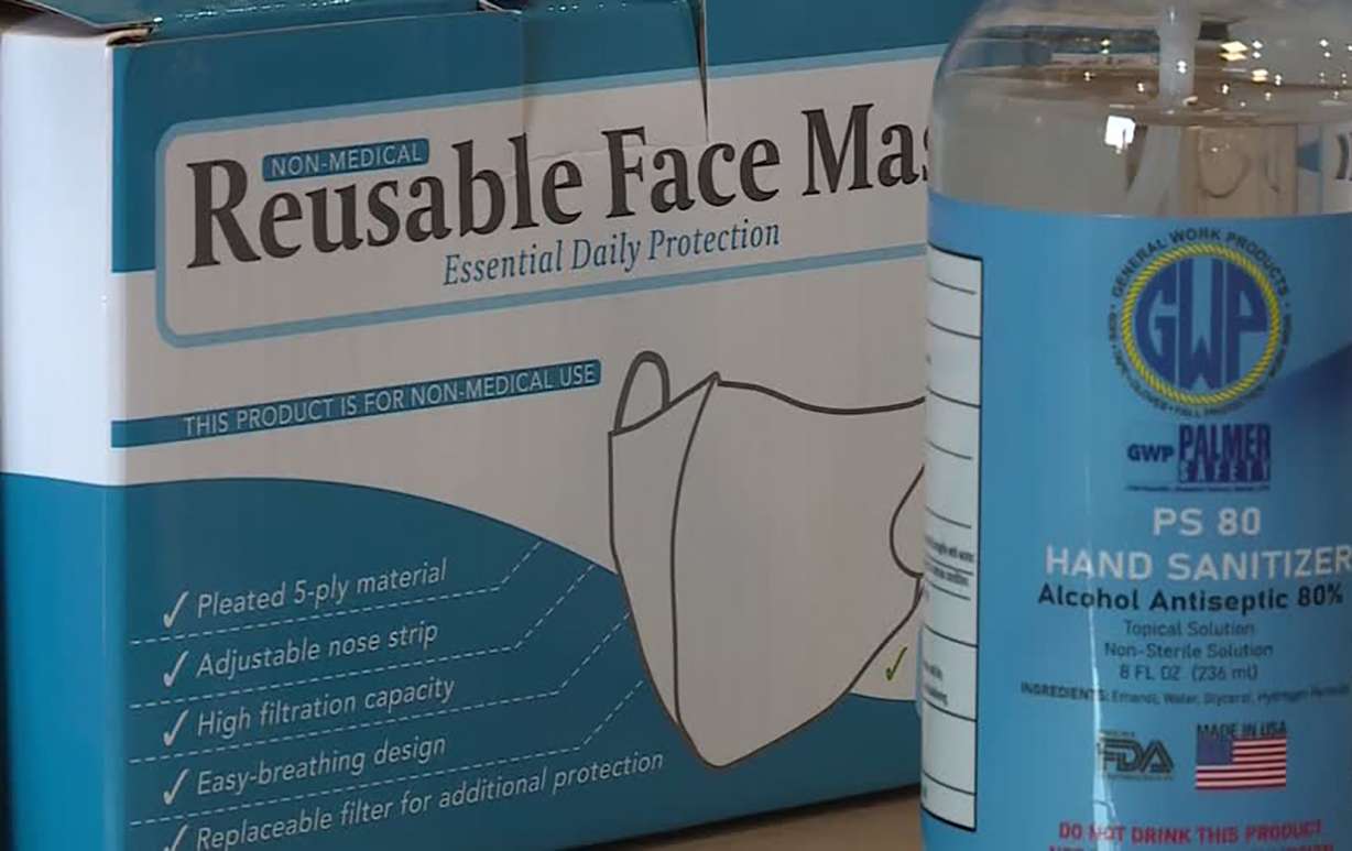 School districts are preparing thousands of PPE kits for the new school year Thursday, Aug. 13, 2020.