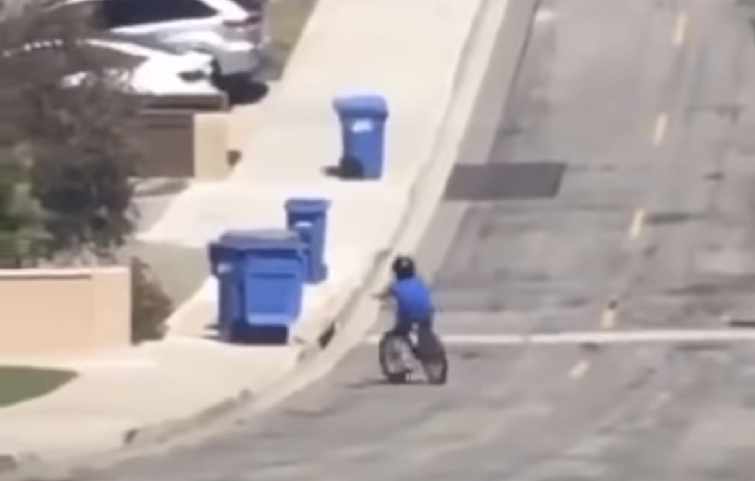Have You Seen This? Kid crashes into garbage cans for the perfect Phil