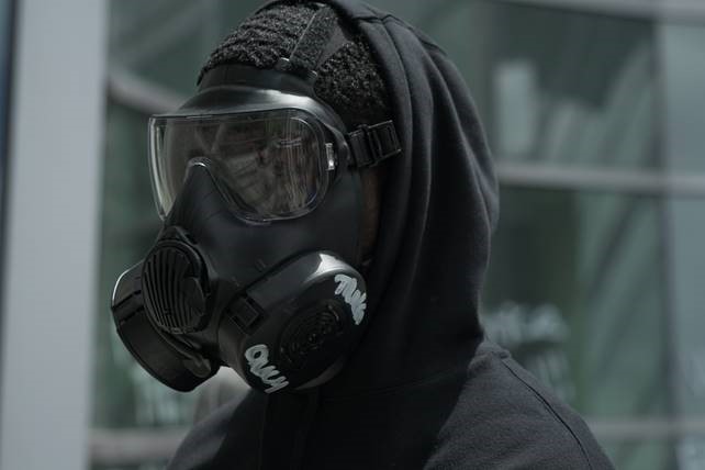 Federal authorities say the man in this photo is Larry Raynold Williams Jr., an airman stationed at Hill Air Force Base. He is charged with arson in the burning of Salt Lake City police car during a May 30 riot.