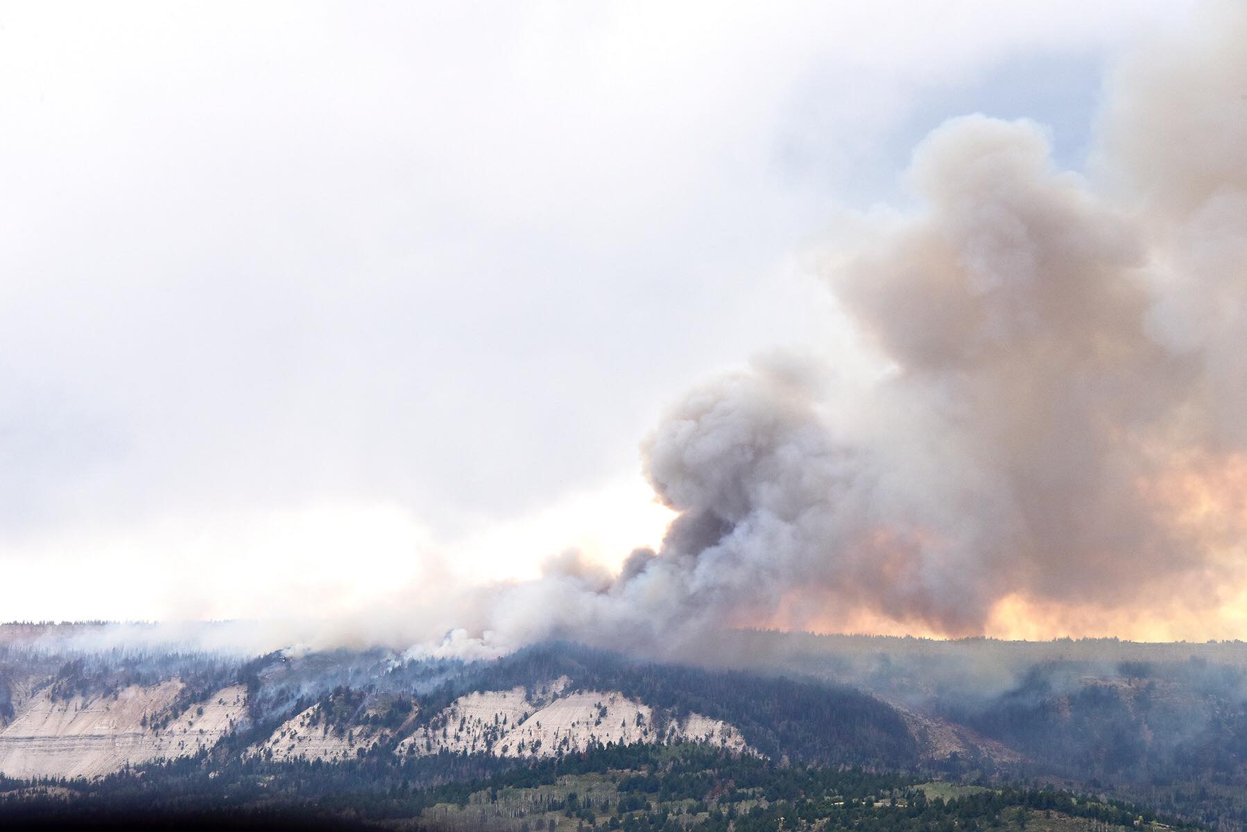 The Cowboy Fire in Sevier County is seen on Friday, Aug. 21, 2020.