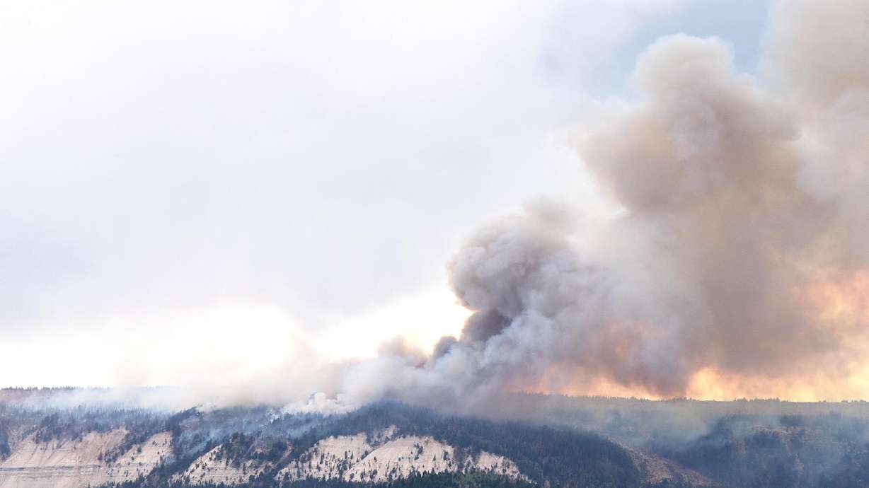 The Cowboy Fire in Sevier County is seen on Friday, Aug. 21, 2020.