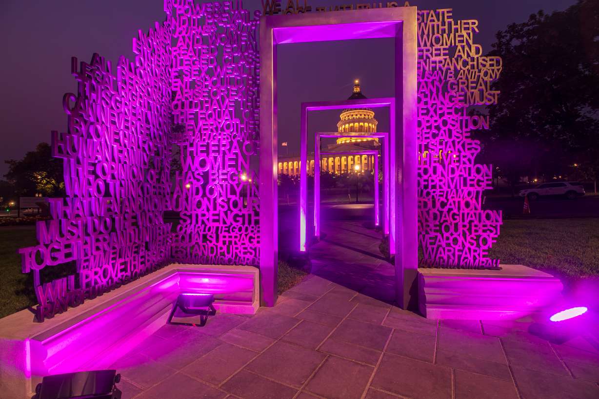 The quotations added to the women's suffrage memorial from famous Utah and national suffrage leaders leading up to the 19th amendment.