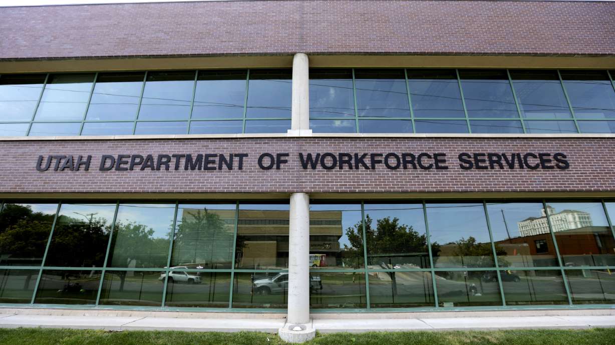 The Utah Department of Workforce Services in Salt Lake City is pictured on Thursday, July 16, 2020.