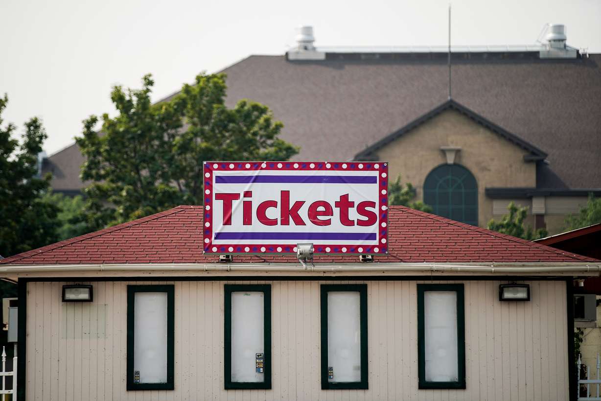 A ticket booth at the Utah State Fairpark in Salt Lake City is pictured on Friday, Aug. 21, 2020.