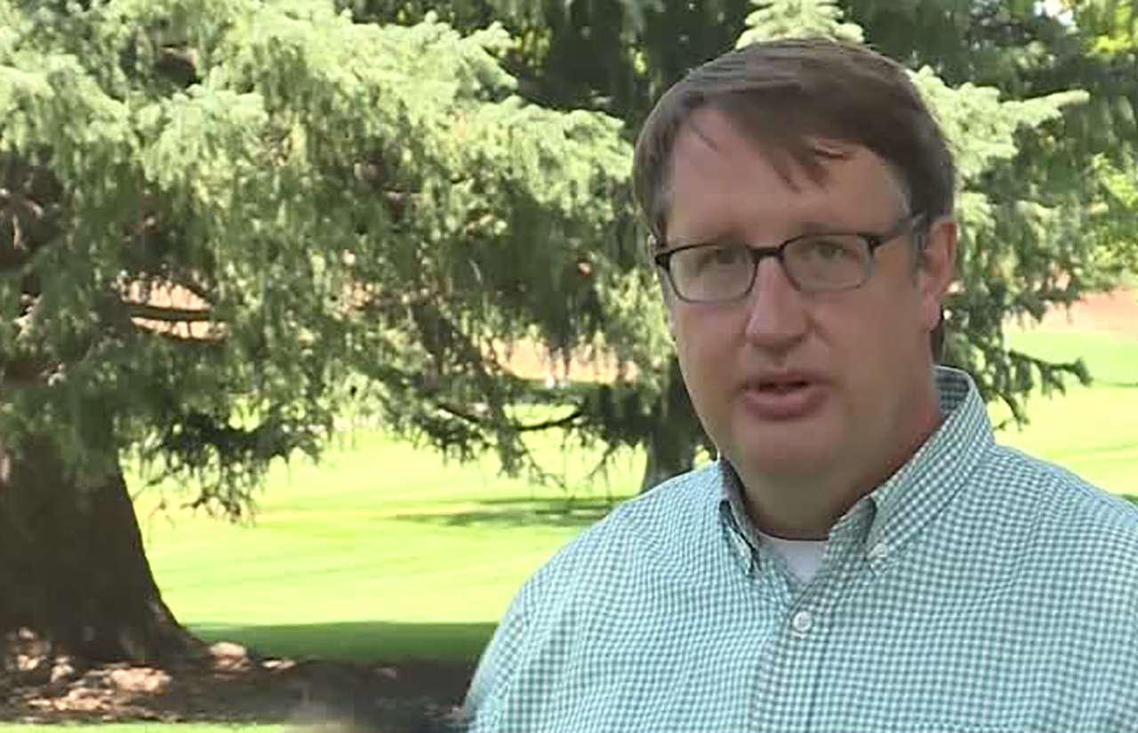 Brigham Daniels teaches at BYU and favors a Provo city mask mandate Wednesday, Aug. 26, 2020.