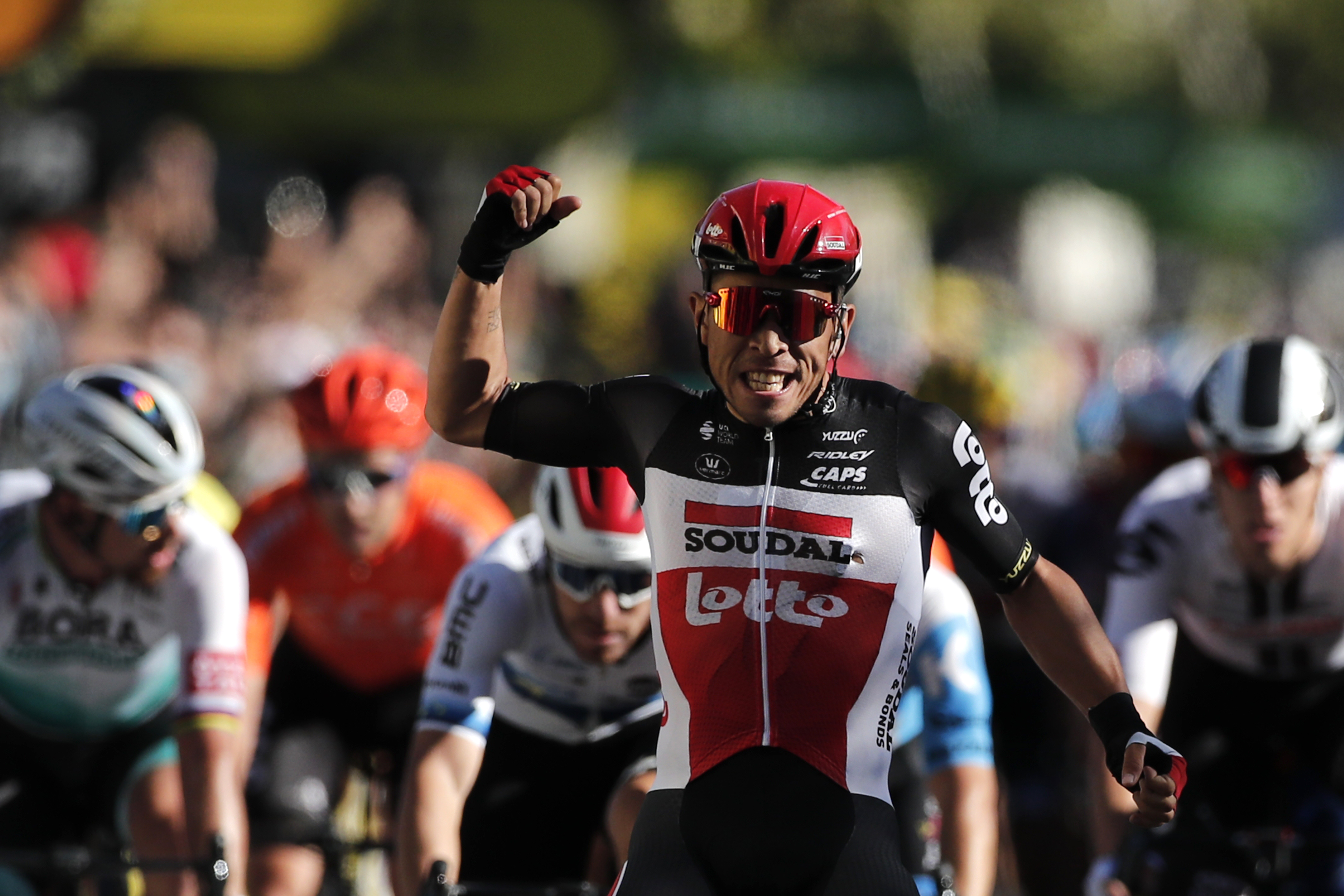 Ewan slaloms to sprint win; Alaphilippe leads Tour de France