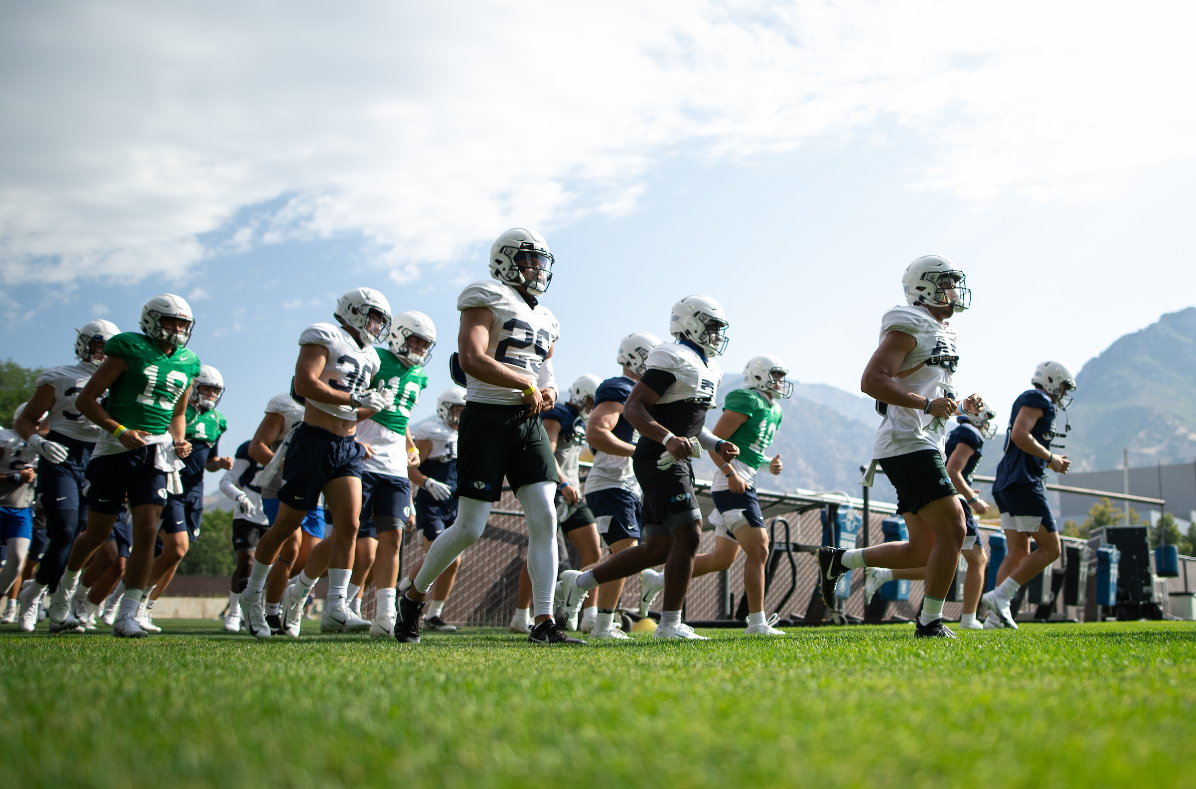 BYU football practices, Aug. 27, 2020 in Provo. 