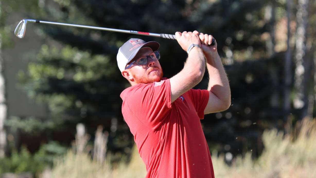 Opening round leader Mitchell Schow, a senior at the University of Utah, shot 6-under 66 at Jeremy Ranch to finish atop the leaderboard of the 122nd Utah State Amateur.