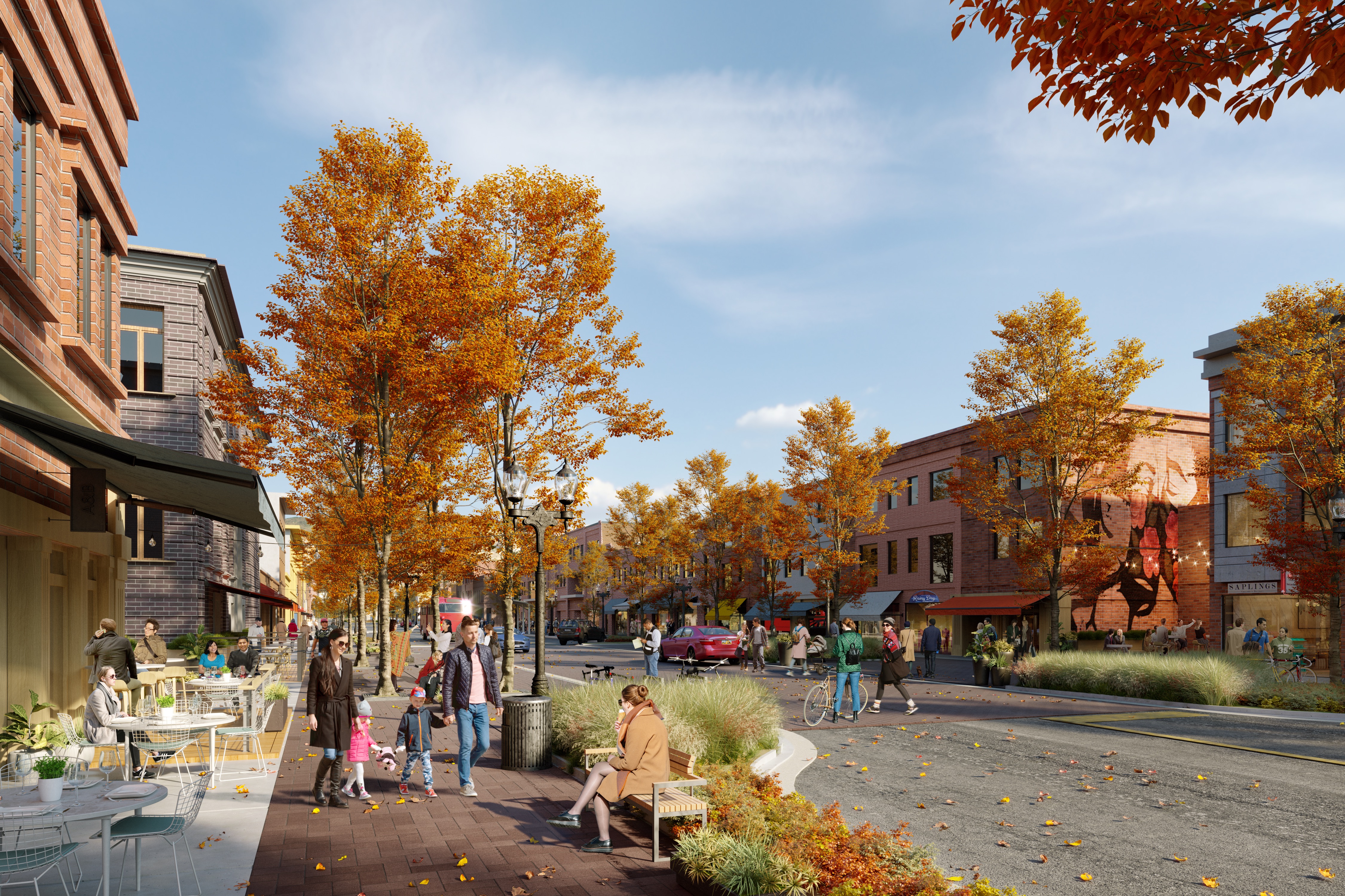 A rendering of Ogden's Historic 25th Street by Design Workshop, consultants on the Make Ogden plan.