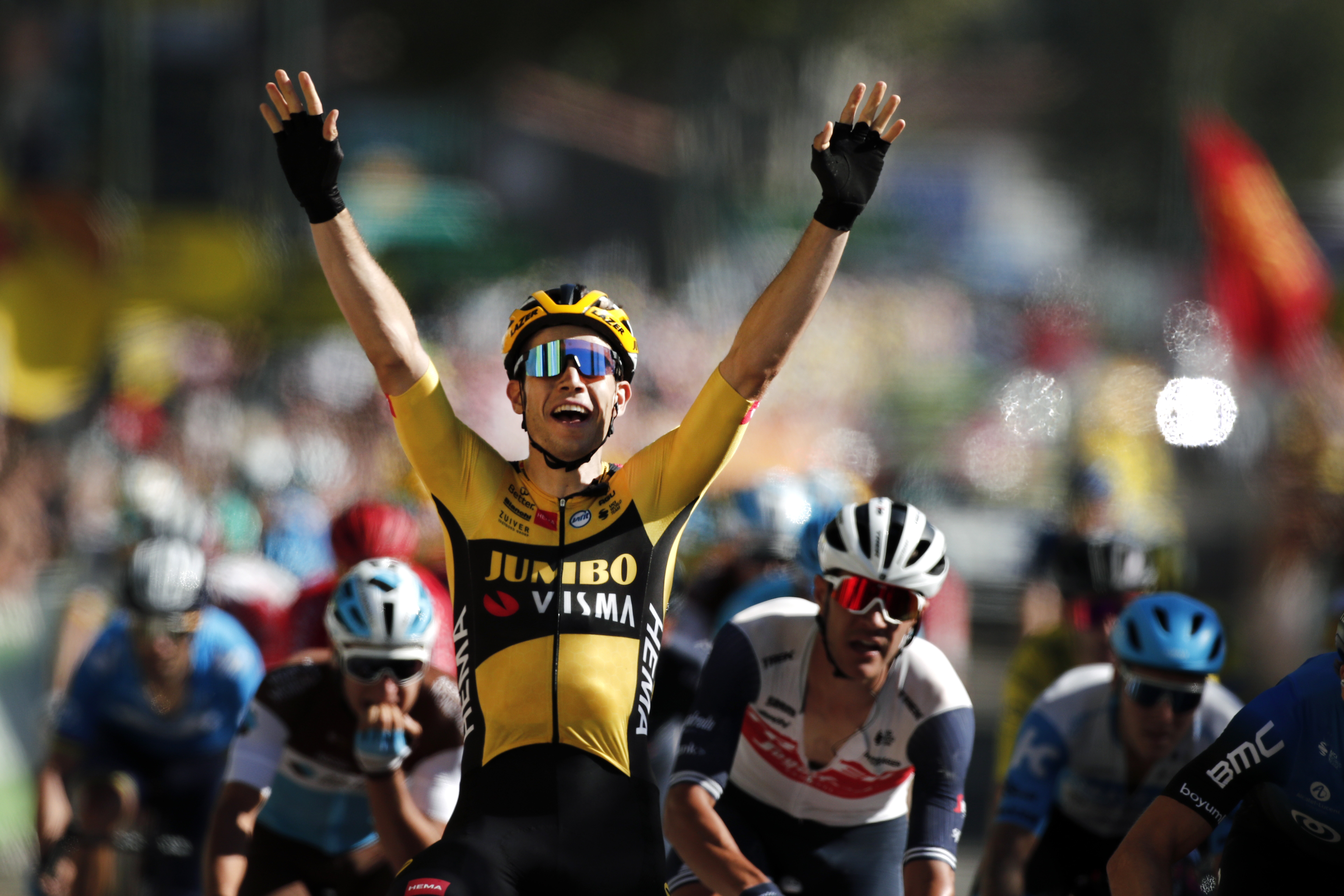 Seventh heaven: Furious stage kick-starts Tour de France
