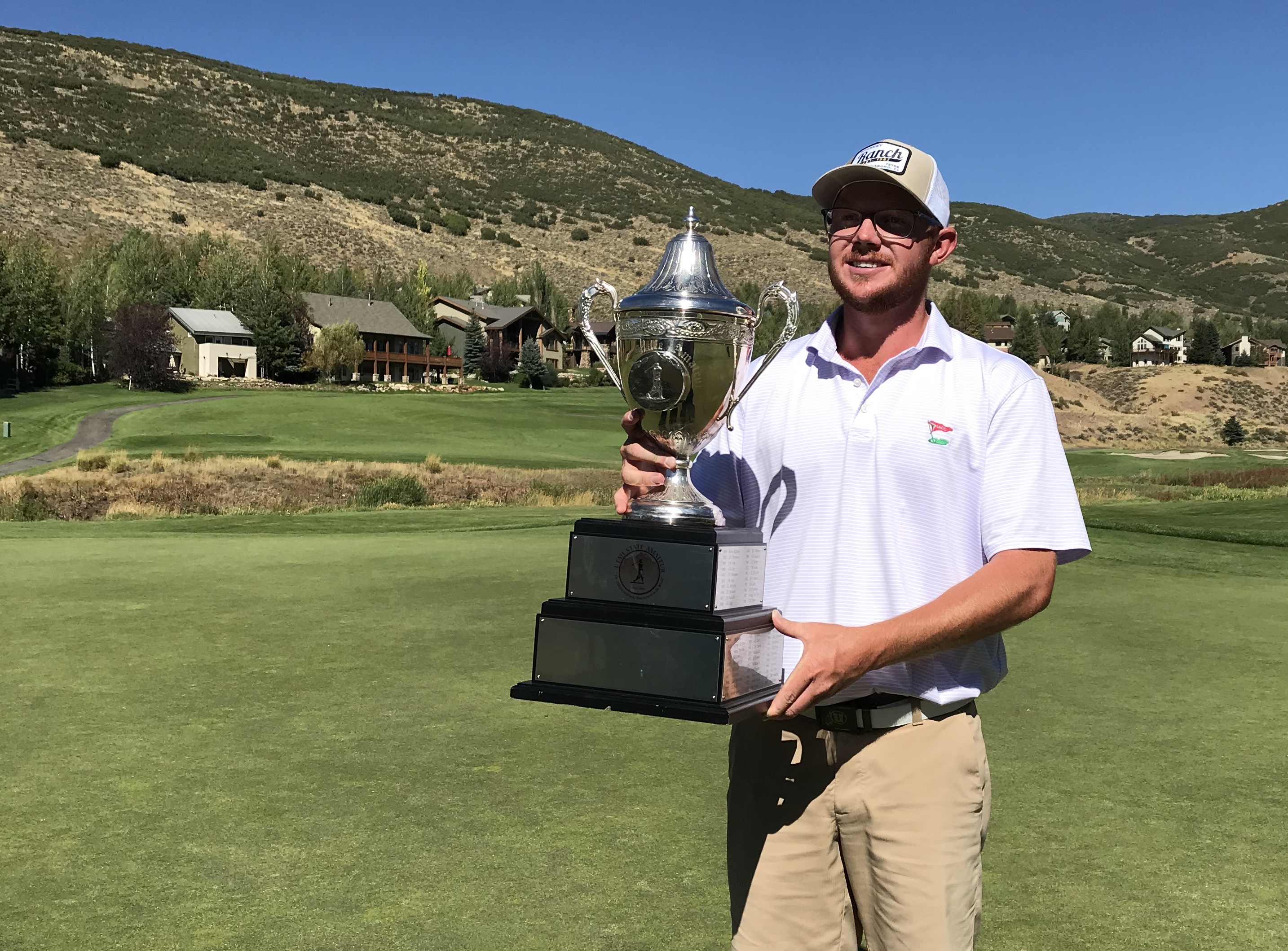 University of Utah senior golfer Mitchell  Schow wins the 122nd Utah State Amateur Championship, Saturday, Sept. 5, 2020 at Jeremy Ranch Golf and Country Club.
