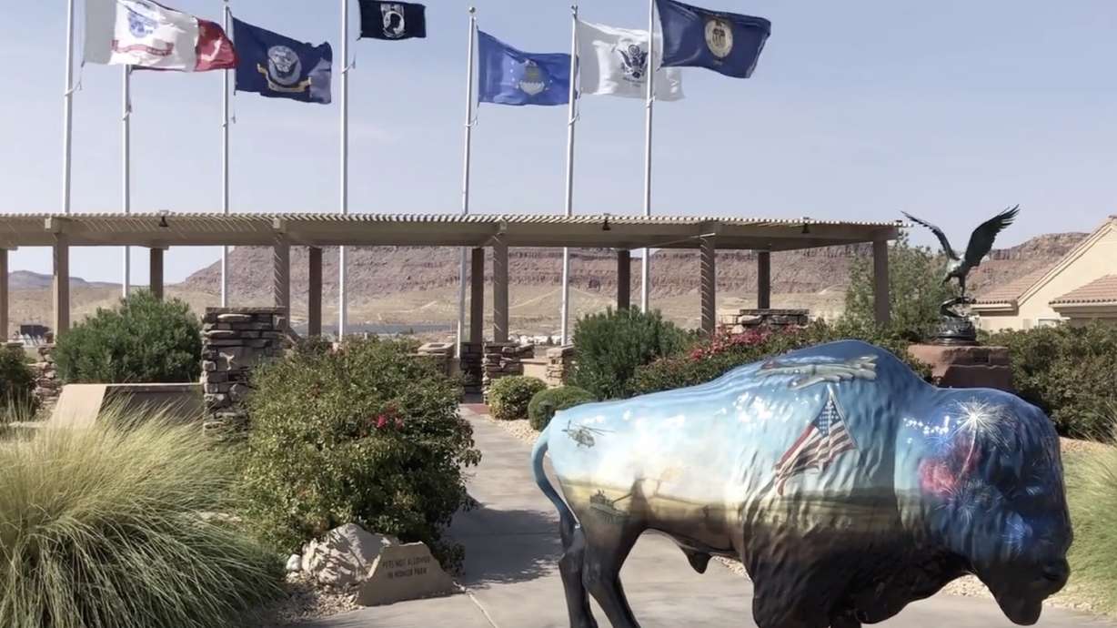 St. George’s wandering bison honoring veterans finding a permanent home