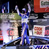 Harvick takes Southern 500 after leaders Elliott, Truex bump