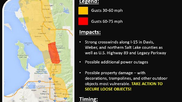 Arctic Storm System High Wind Warning Issued For Northern Utah With Gusts Up To 75 Mph Ksl Com