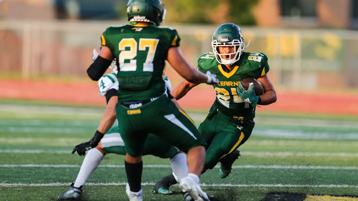 Olympus takes on Kearns at Kearns High School in Kearns on Friday, Aug. 28, 2020.