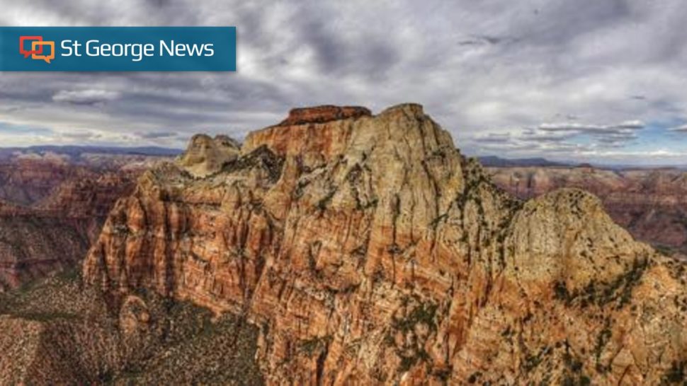 West Temple in Zion National Park, Utah, August 2014