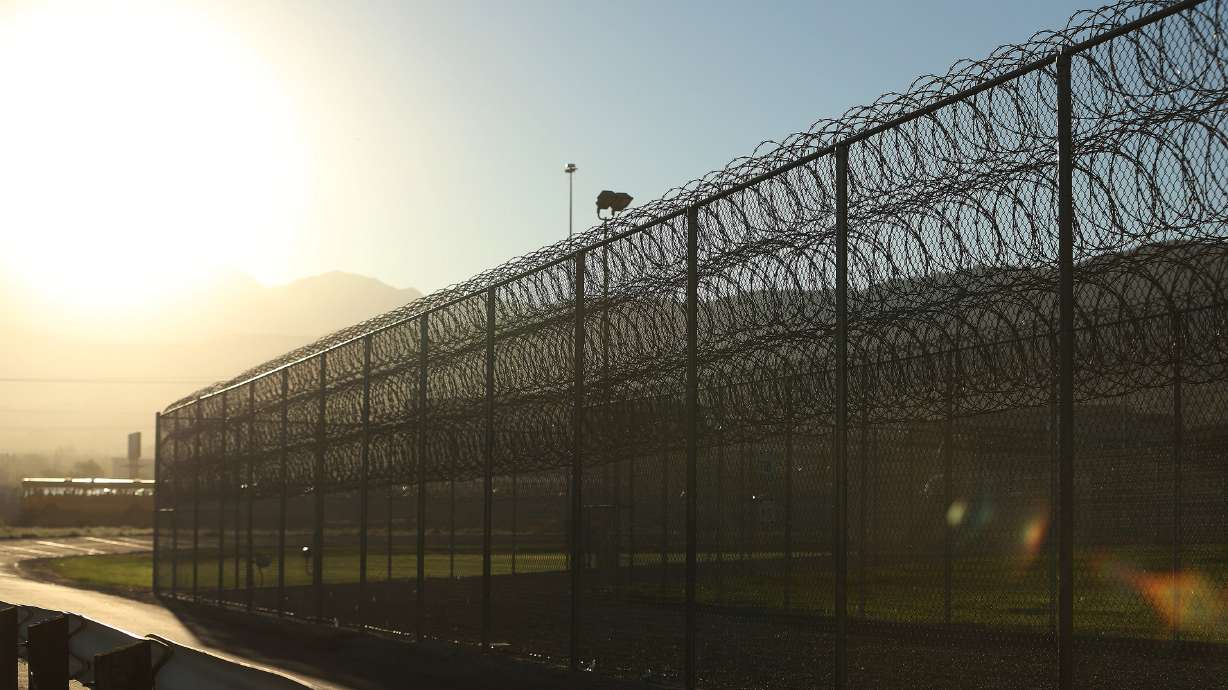 The sun rises over the Utah State Prison in Draper on Wednesday, Sept. 19, 2018.