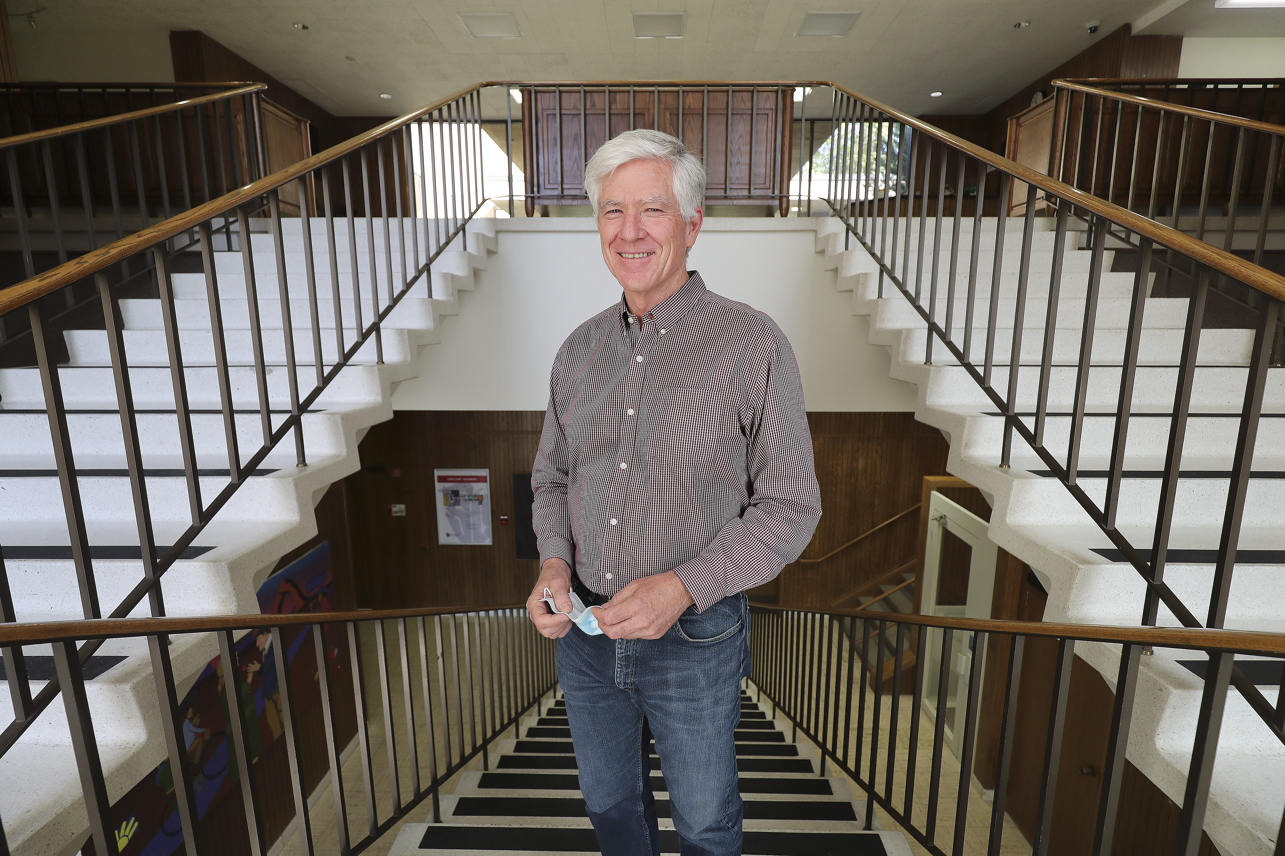 Interim Superintendent Larry Madden poses at the Salt Lake City  School District's office in Salt Lake City on Friday, Sept. 11, 2020.