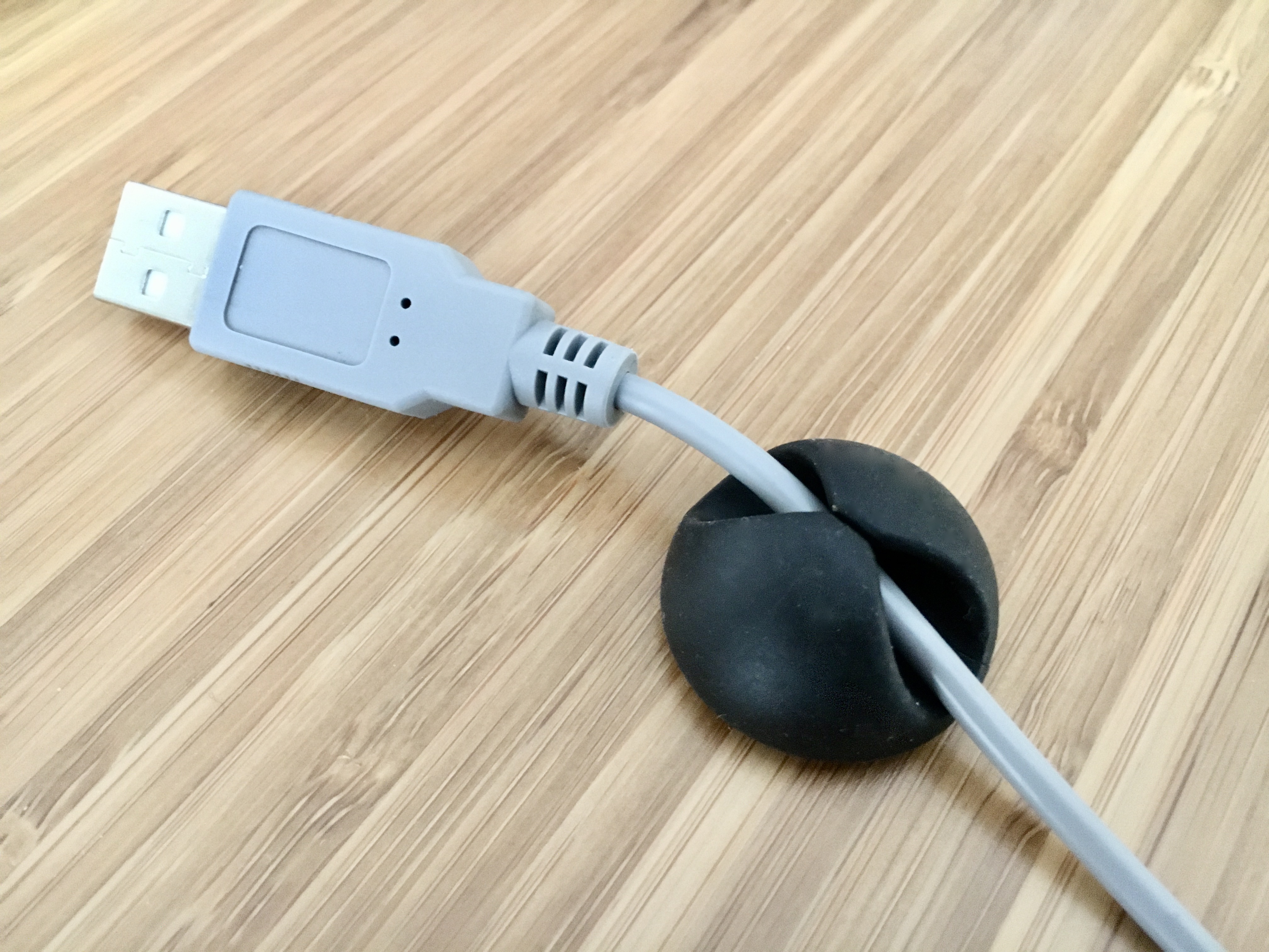 This clutter-busting kit comes with 12 cable organizers for the monitor cables, power cords, and other wires in your home.