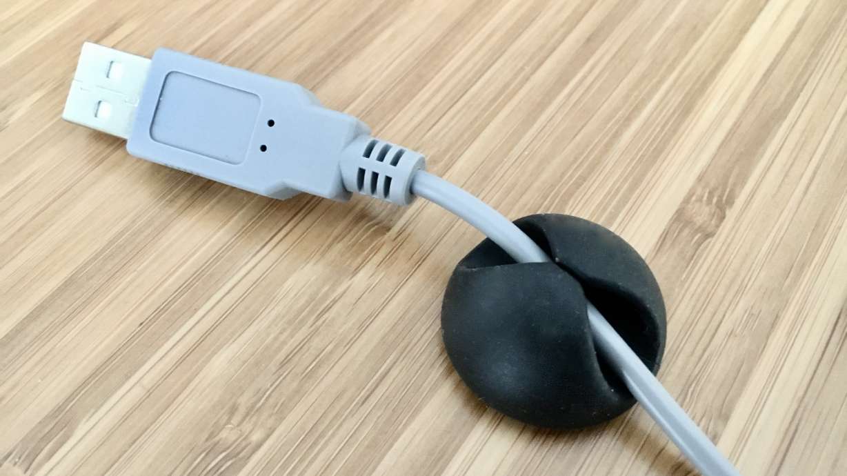 This clutter-busting kit comes 12 cable organizers for the monitor cables, power cords, and other wires in your home.