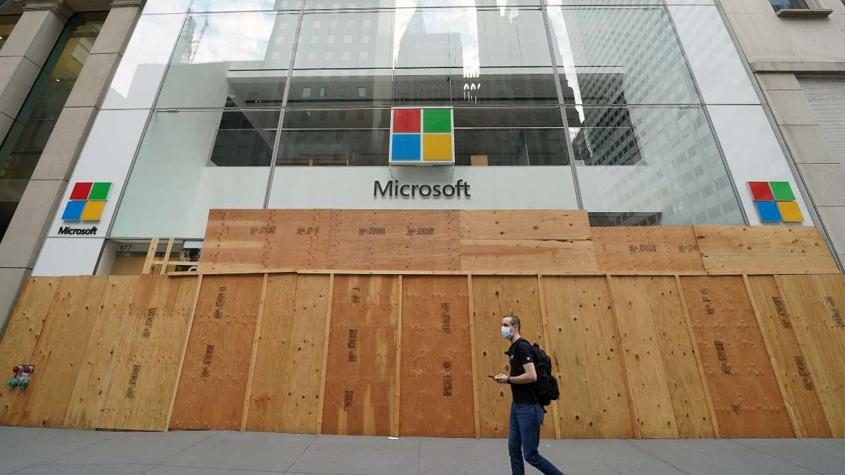The Microsoft store is pictured in the Manhattan borough of New York City, New York, U.S., June 26, 2020.
