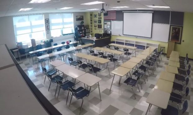 classroom, clean, sanitized, covid, school