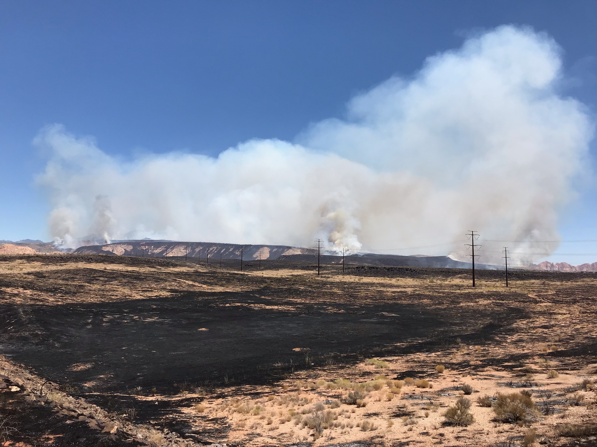 The Turkey Farm Road Fire in Washington County is seen on Tuesday, July 14, 2020.
