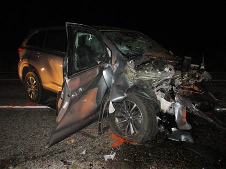 A Utah woman was killed Wednesday in a head-on collision in Kane County while traveling with her friends on the way to Lake Powell.