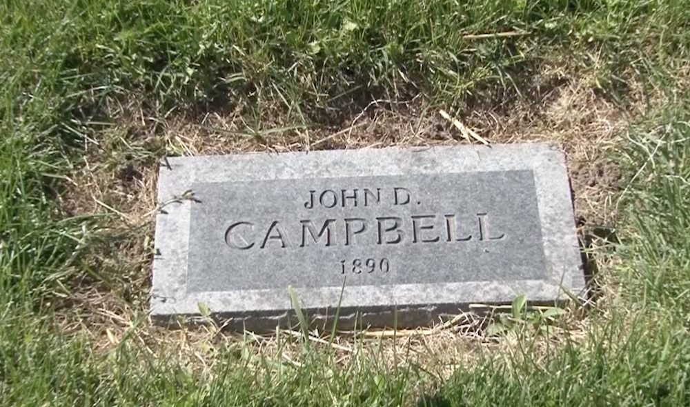 John Campbell was the first person buried in State Hospital South Cemetery in 1890 – the same year Idaho became a state.