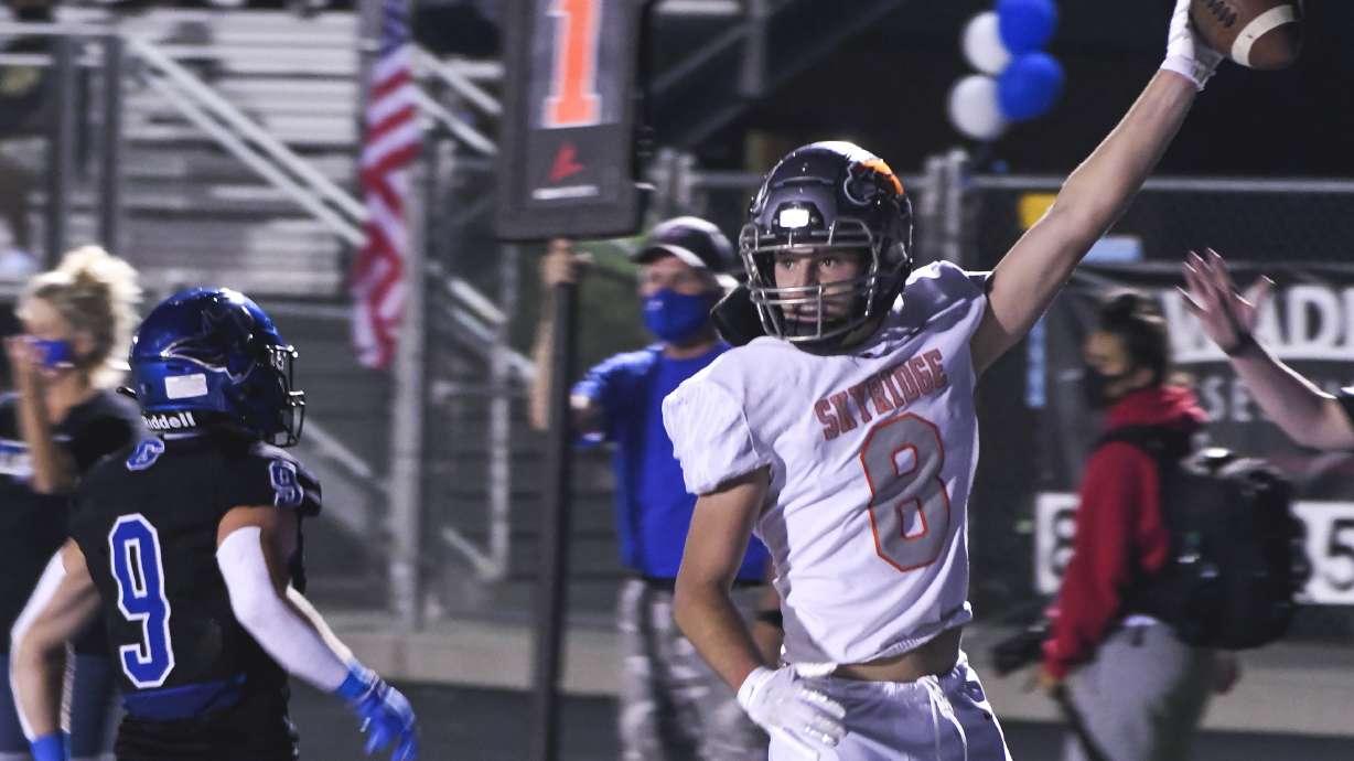 Action from Skyridge's 35-7 win over Pleasant Grove, Friday, Sept. 25, 2020 in Pleasant Grove.