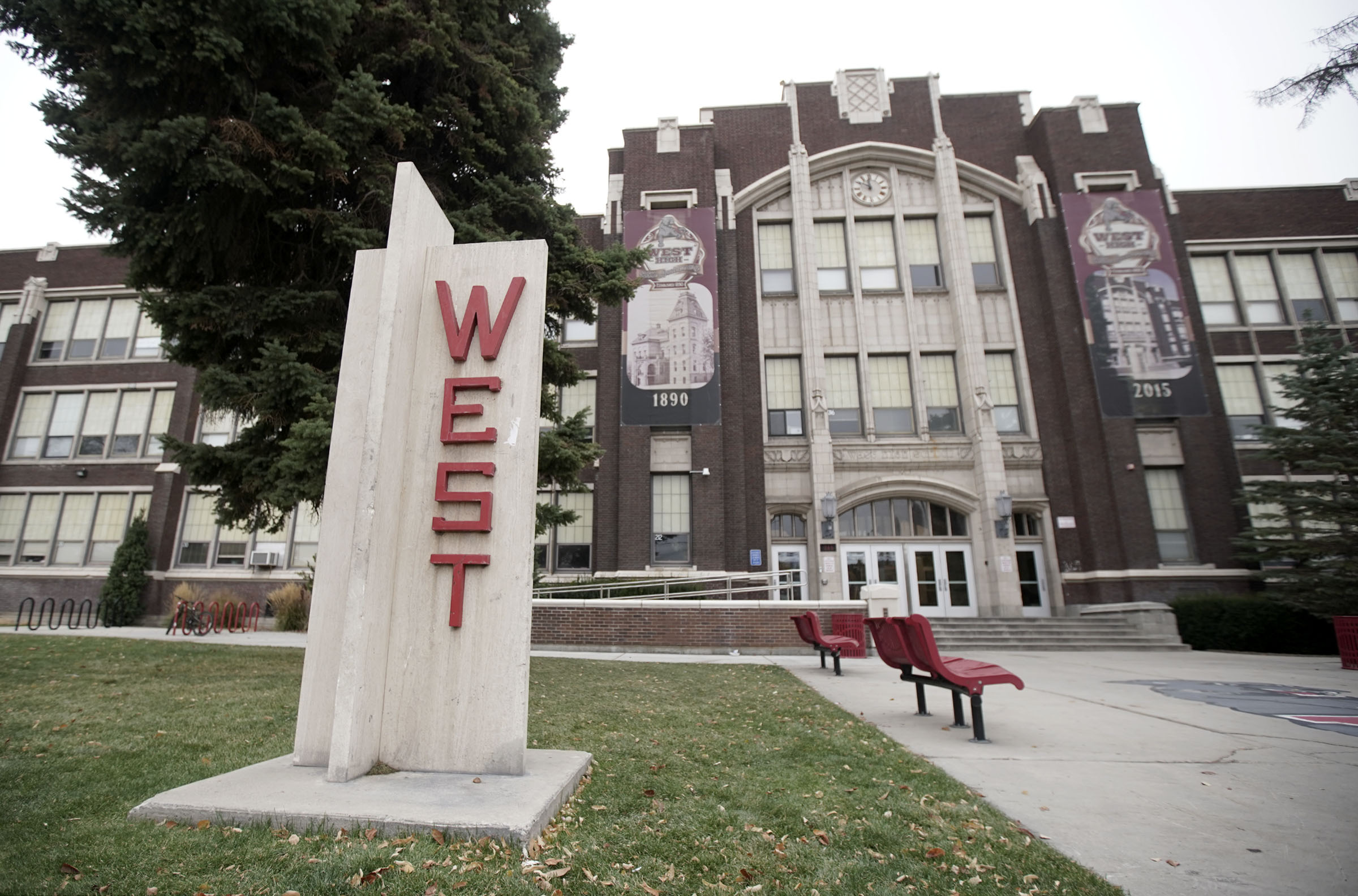 West High School in Salt Lake City is pictured on Monday, Oct. 28, 2019.