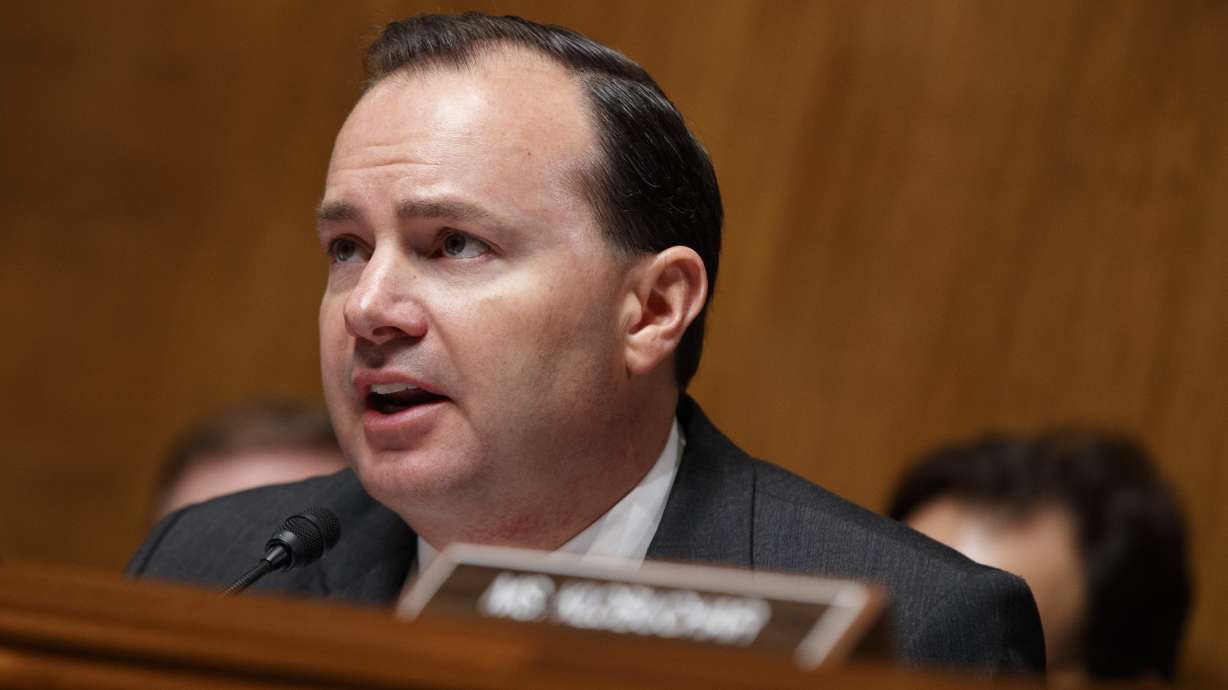 20161207
Senate Antitrust, Competition Policy and Consumer Rights subcommittee Chairman Sen. Mike Lee, R-Utah, speaks on Capitol Hill in Washington, Wednesday, Dec. 7, 2016, during the subcommittee's hearing on the proposed merger between AT&T and Time Warner. (AP Photo/Evan Vucci)
Evan Vucci
Mike Lee
AP