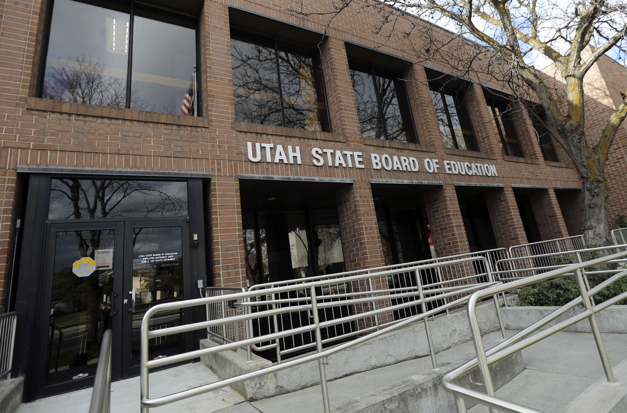 The Utah State Board of Education building in Salt Lake City is pictured on Tuesday, March 31, 2020.