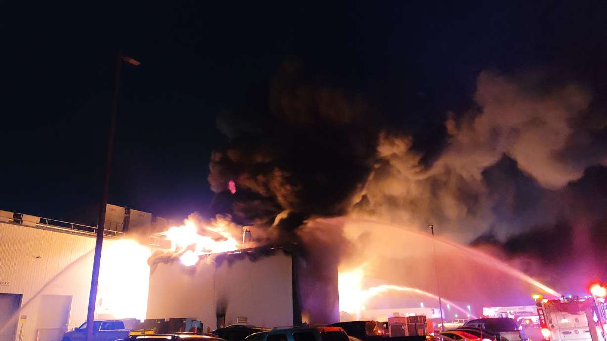 A fire at West Liberty Foods in Tremonton broke out on Friday, Oct. 2, 2020.