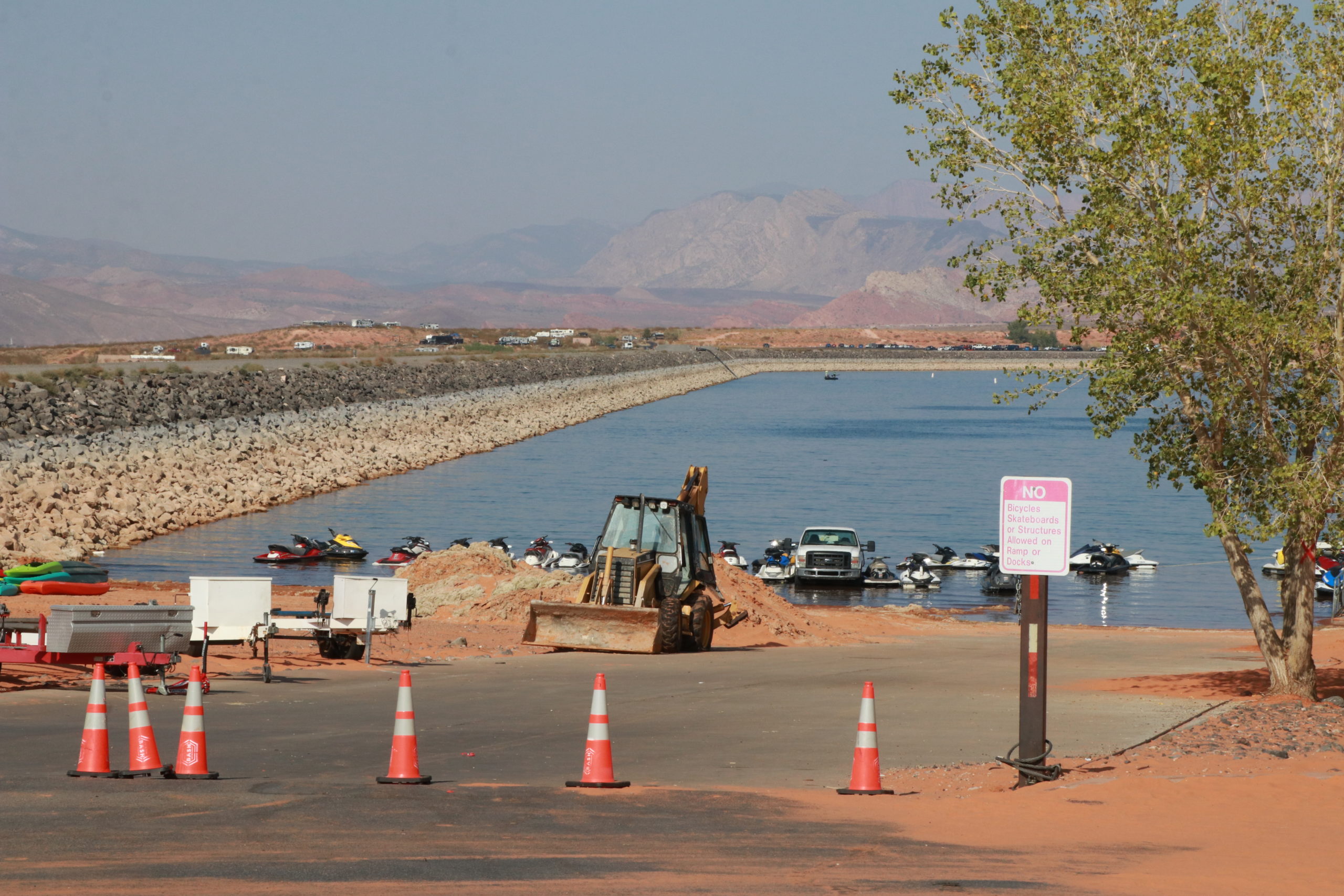 Scene of a watercraft collision at Sand Hollow Reservoir, Hurricane, Utah, Oct. 5, 2020.