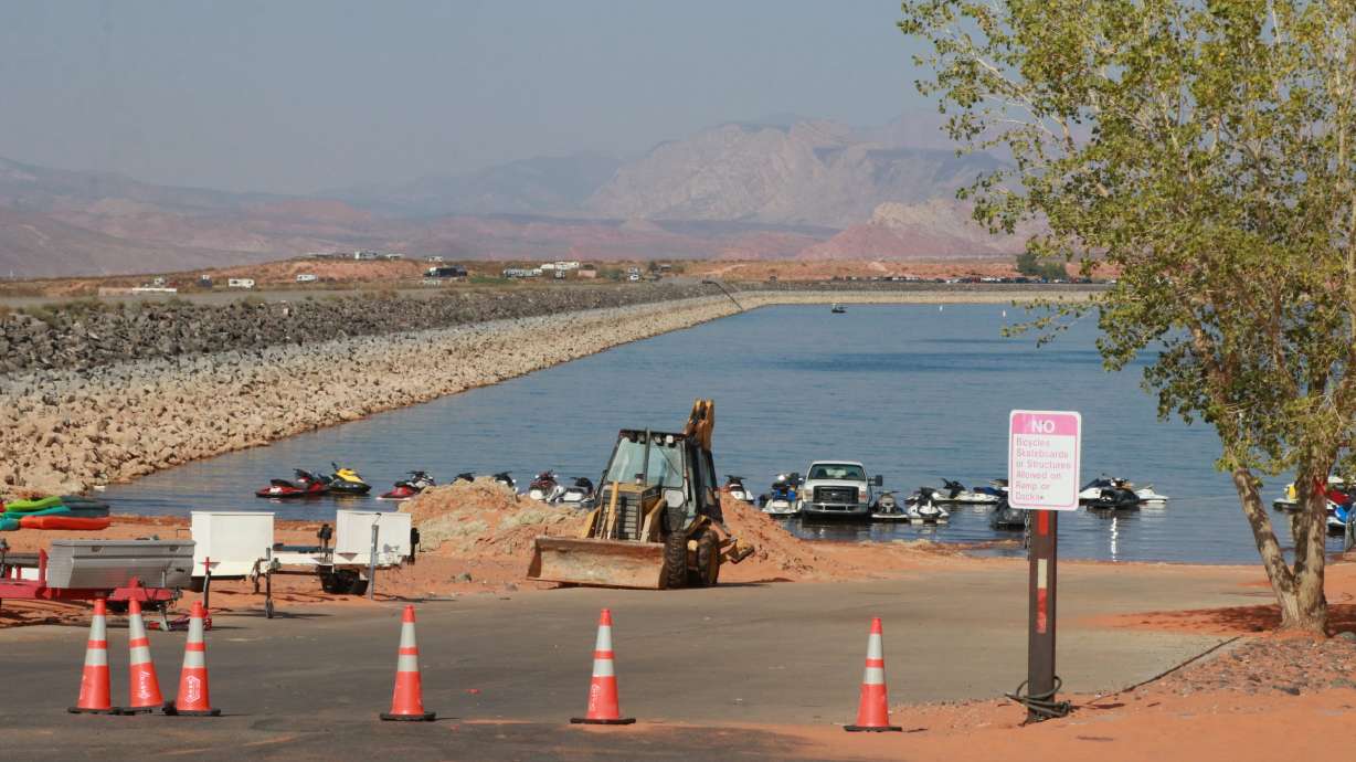Scene of a watercraft collision at Sand Hollow Reservoir, Hurricane, Utah, Oct. 5, 2020.