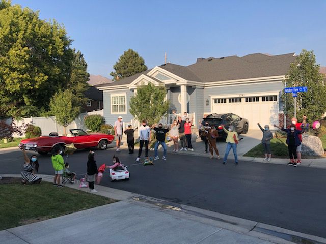 Family and friends hold a “get well parade” for Barbara Wickman, 83, who is battling COVID-19 after just losing her husband unexpectedly.