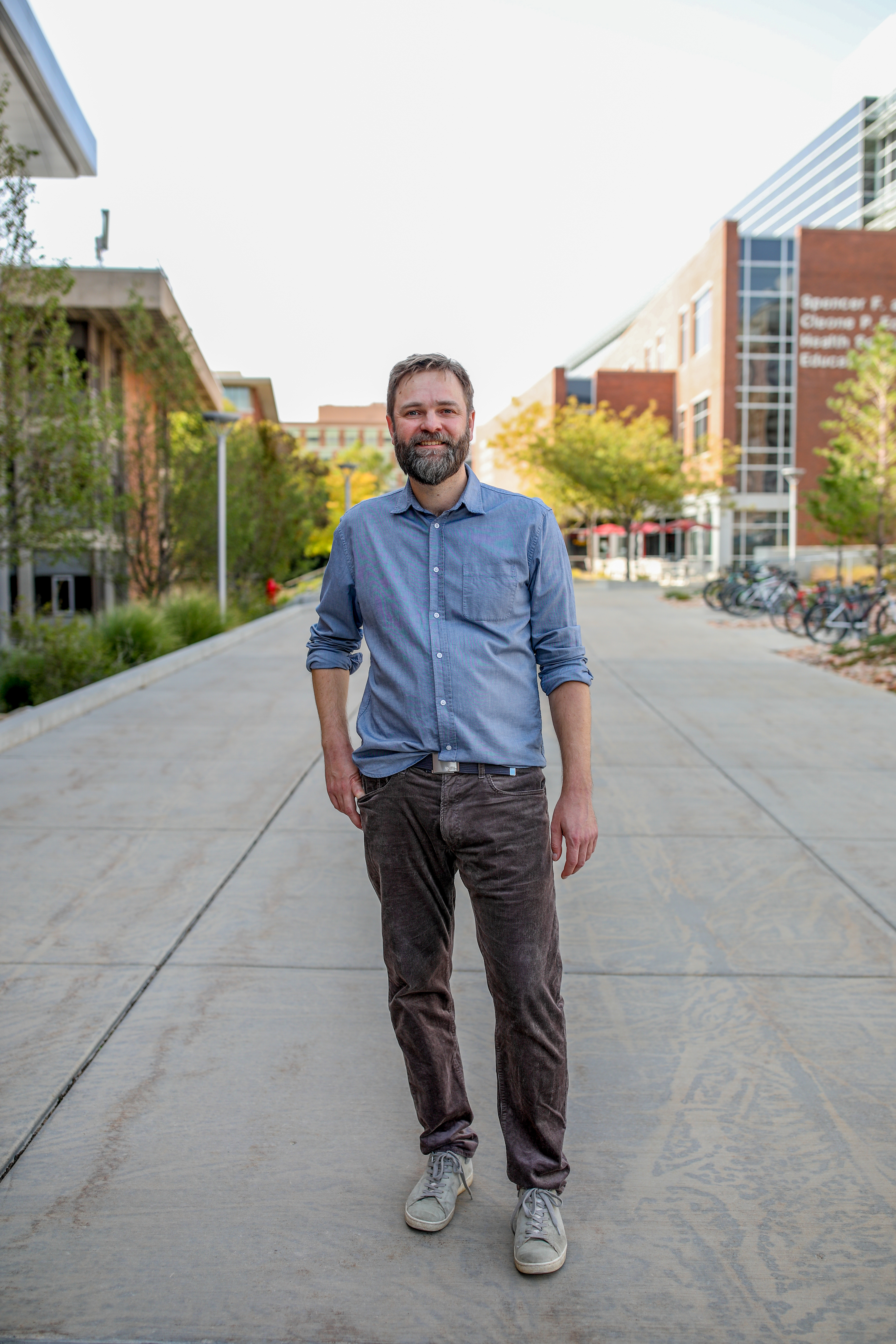 In this undated photo provided by the John D. & Catherine T. MacArthur Foundation, University of Utah evolutionary geneticist Nels Elde poses for a photo in Salt Lake City, Utah. Elde is among the 21 recipients of this year's “genius grants." The John D. and Catherine T. MacArthur Foundation announced the fellowships Tuesday Oct. 6, 2020. Each will receive $625,000 over five years to spend as they please.