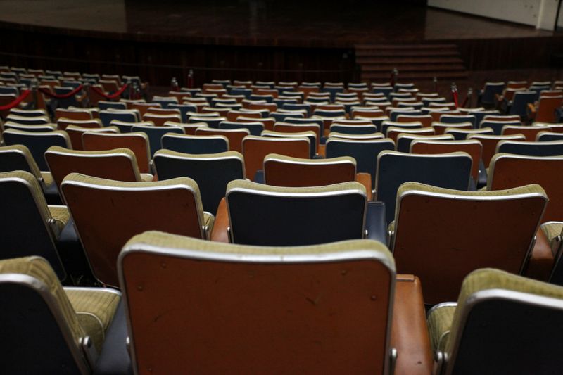 Chairs are seen at the Aula Magna of the Central University of Venezuela (UCV), in Caracas, Venezuela September 25, 2020. REUTERS/Fausto Torrealba