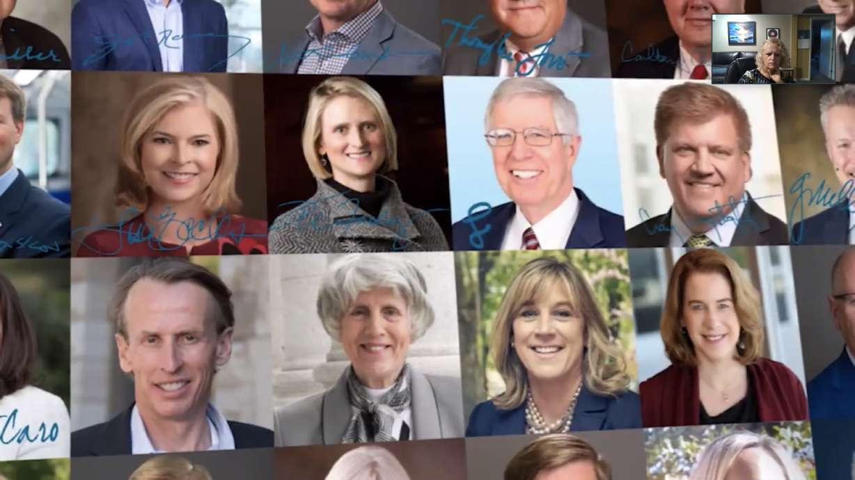 Some signatories of the Utah Climate & Clean Air Compact.