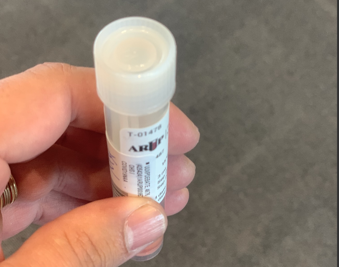 A COVID-19 test all individuals needed to take before they could enter into the debate perimeter.