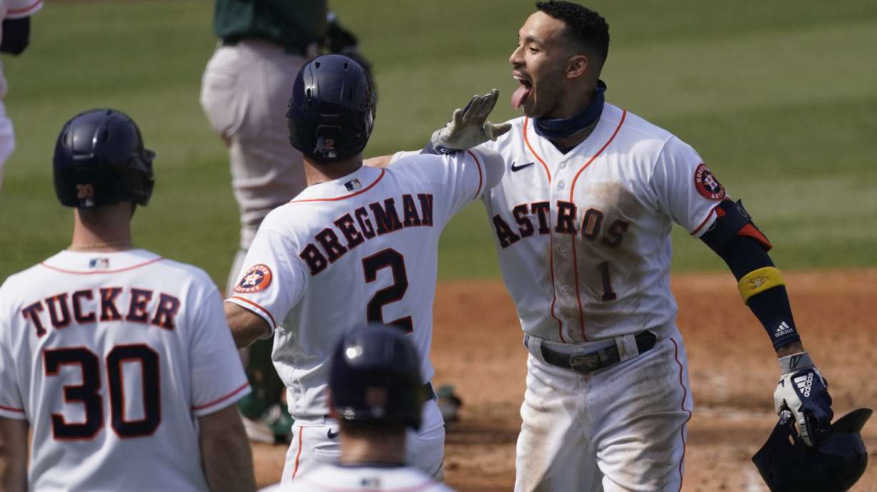 Bang! Bang! Astros thump away vs Oakland, return to ALCS