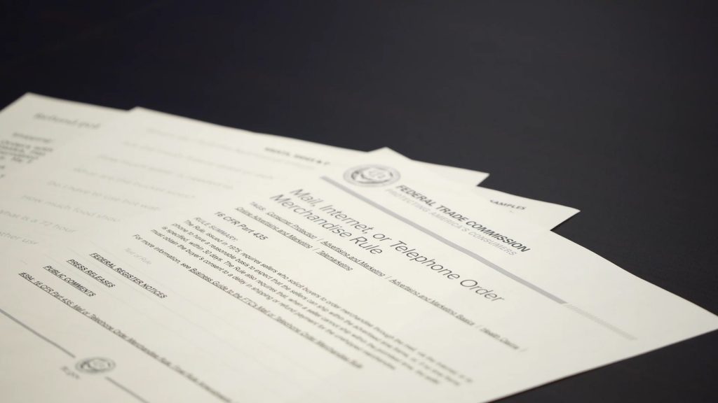 Rupp said MyFoodStorage.com was in violation of the FTC’s “Mail, Internet, Or Telephone Order Merchandise Rule.”