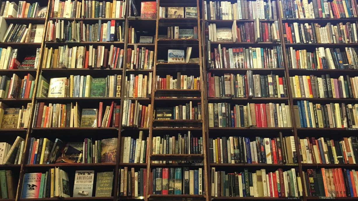 The store fills its walls and high ceilings with books in carefully curated patterns. It is incredibly well-organized yet imaginative, with reading alcoves reminiscent of slot canyons in Southern Utah.