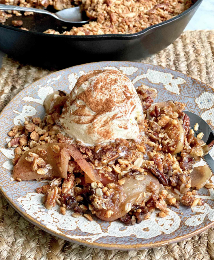 Fried Apple Crisp from Quiche My Grits