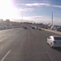 Dashcam captures close call in I-15 tech corridor lane confusion