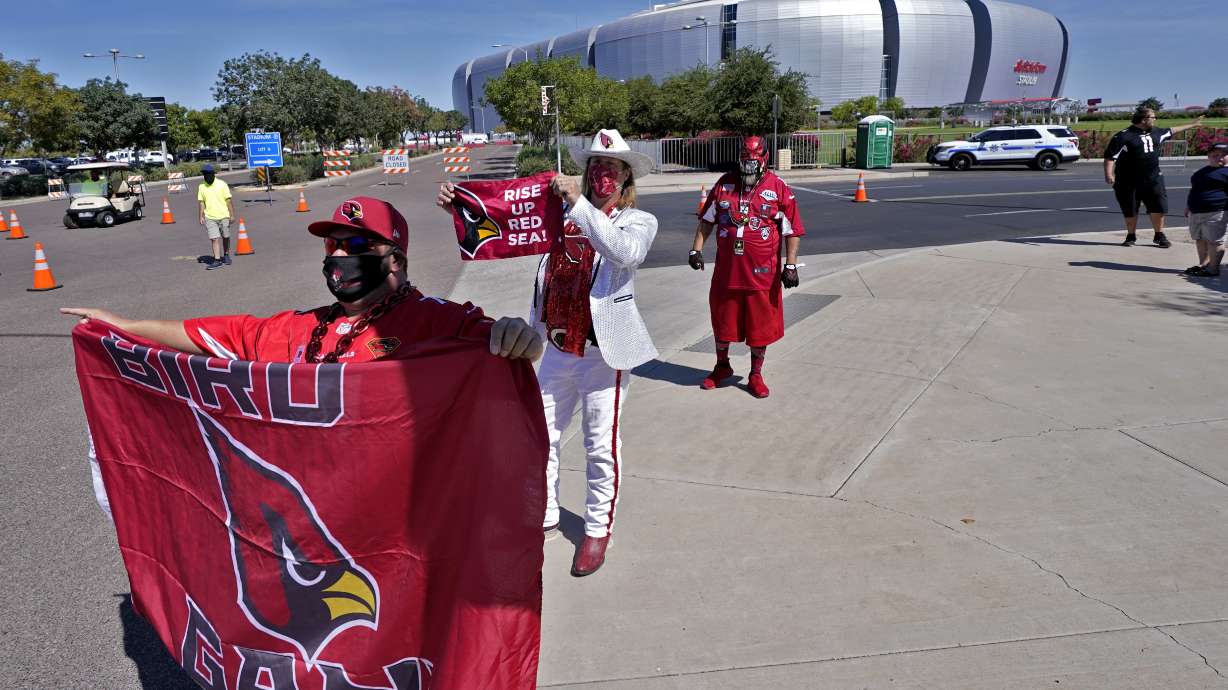 The Latest: Md. allowing up to 10% capacity at NFL stadiums